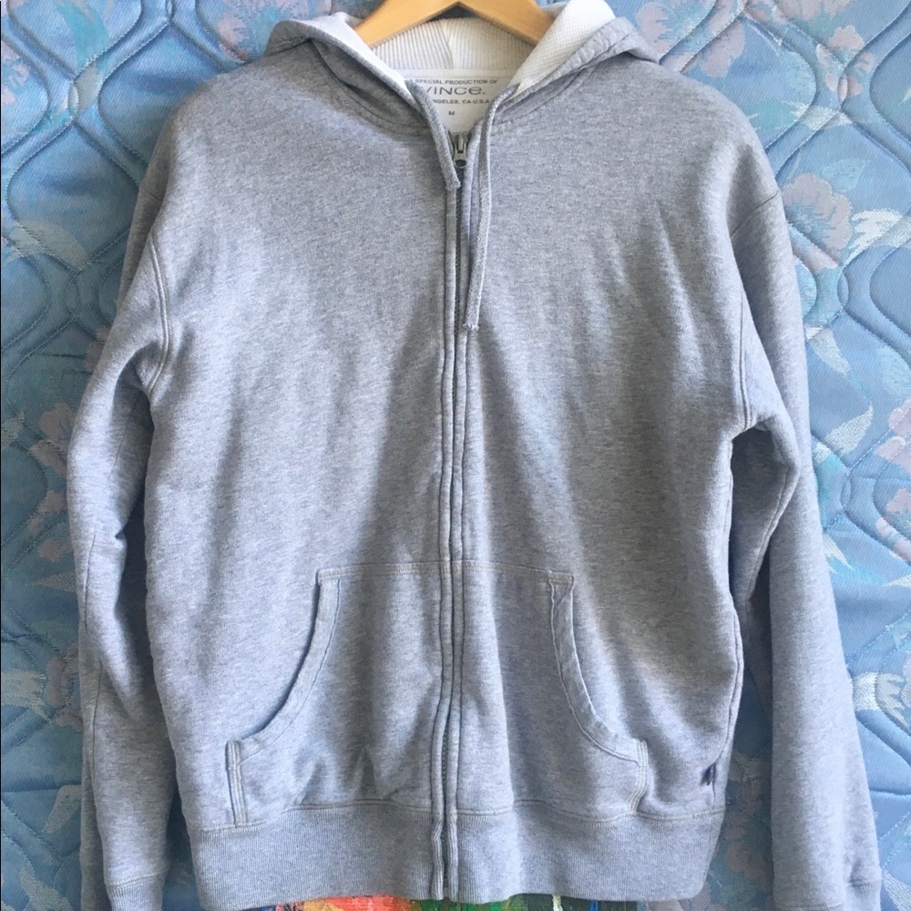 Vince zip-up hoodie. Unisex!